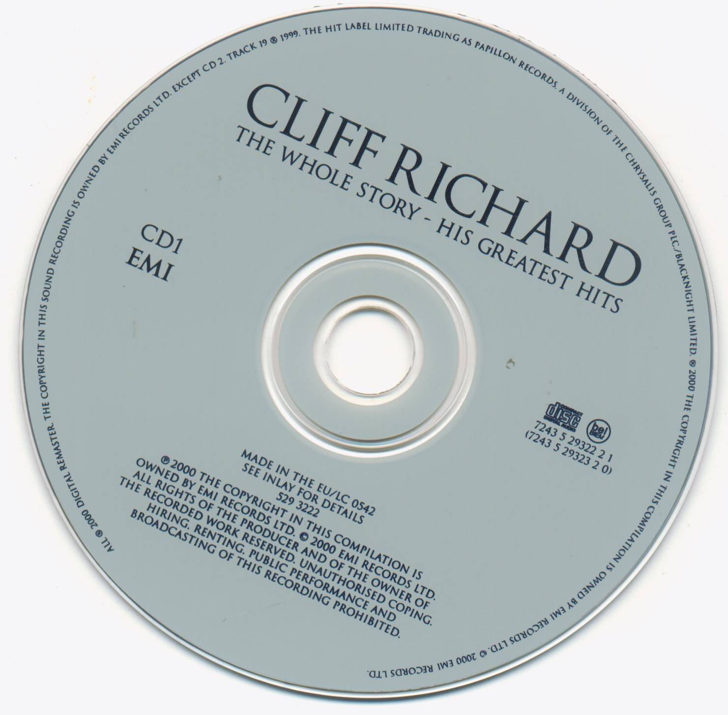 Cliff Richard The Whole Story : CD1